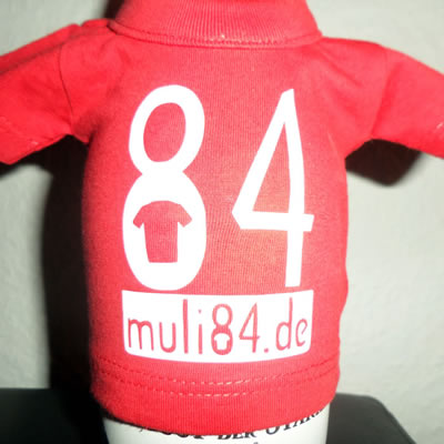 Mini T-Shirt fuer Flaschen